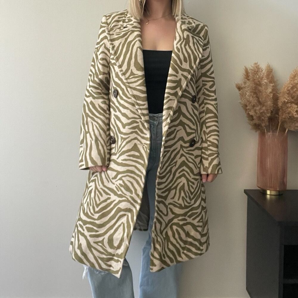 See by Chloé Zebra Green Coat - Picture 4 of 9